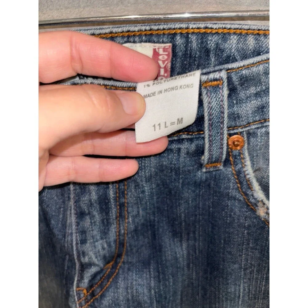 Levi’s denim and Lace Skirt size 11L EUC - Picture 5 of 9